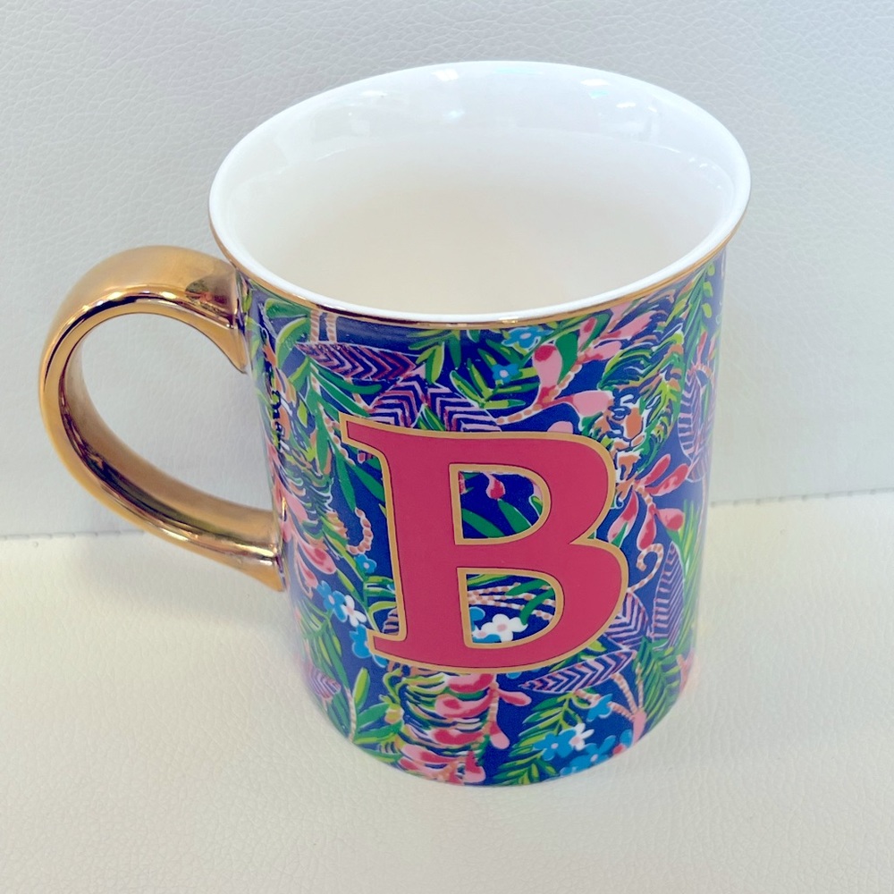 Lilly Pulitzer Initial Mug Letter B EUC